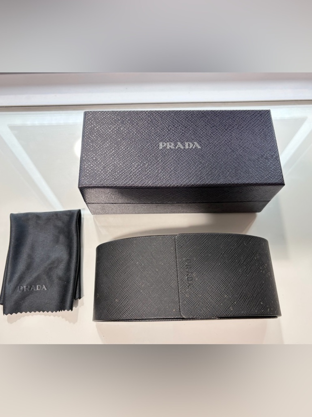 Prada Black Eyewear Case with Branded Box - Picture 2 of 2